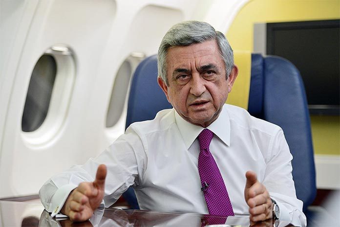 Serzh-Sargsyan-Vienna-plane-interview
