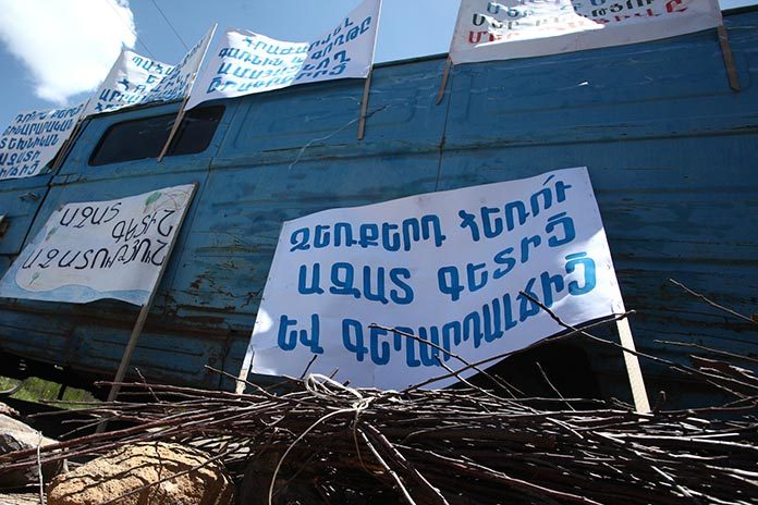Geghard-Goght-village-protest